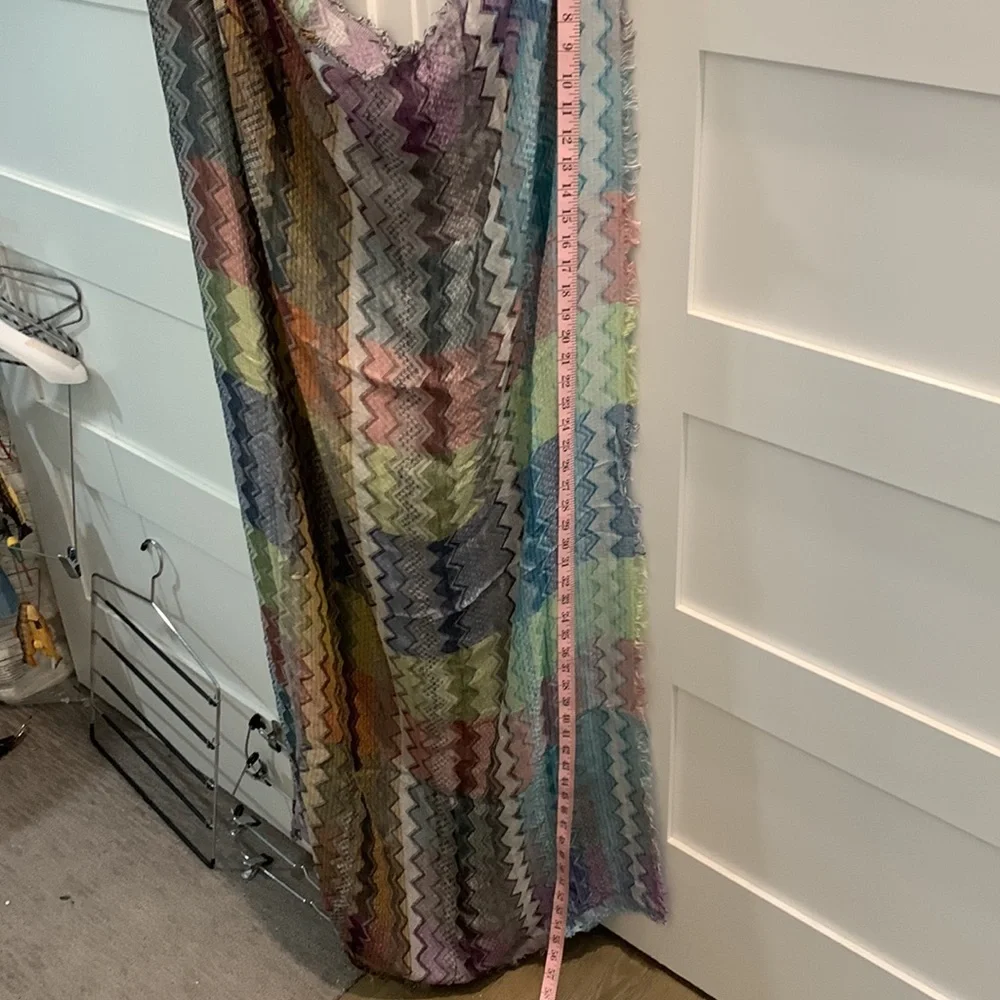 Woven Heart Multicolored Oversized Scarf/Wrap